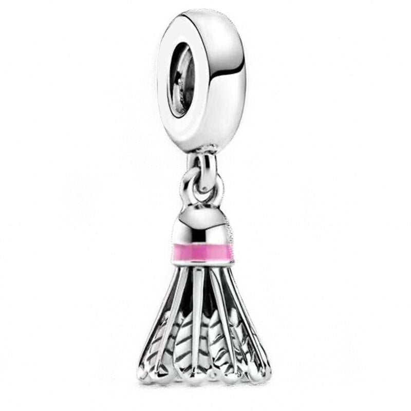 Badminton Birdie Dangle Charm