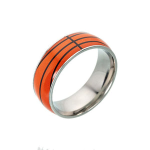 Rugby Printed Titanium Steel Ring