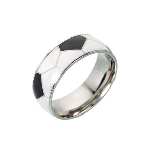 Rugby Printed Titanium Steel Ring