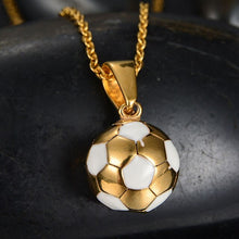 Stainless Steel Football Necklace